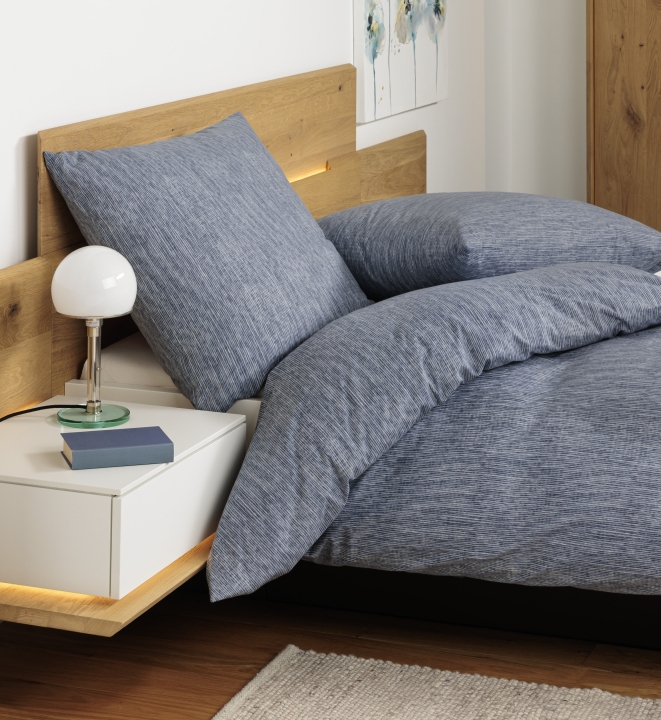 Janine Design Bettwäsche CORTINA ca. 155x220cm in Farbe blau