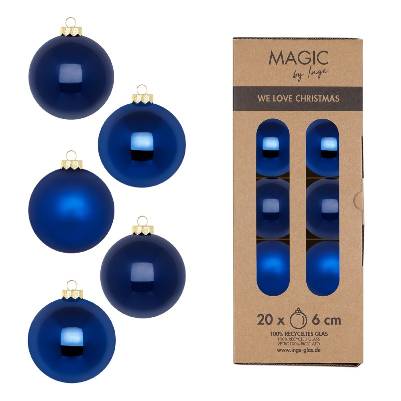 Kugel 6cm in Farbe Royal Blue (20 Stück/Box), Zubehor, Schmuck, Edelstein, Sphäre