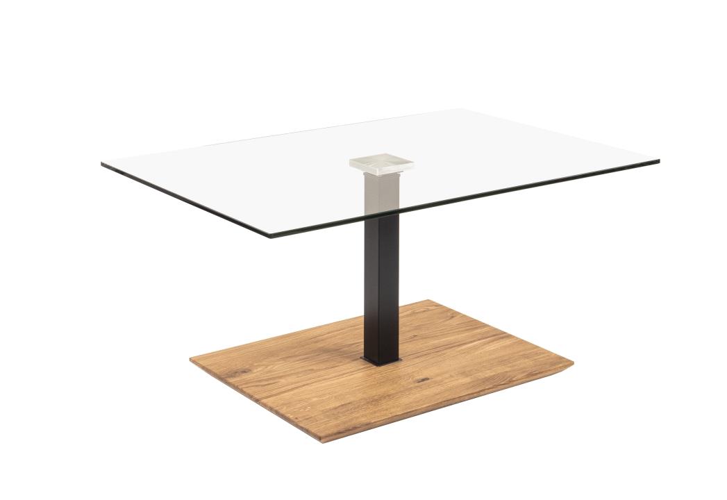 Vierhaus Couchtisch höhenverstellbar, ca. 90 x 60 x 47 - 65 cm in Wildeiche geölt
