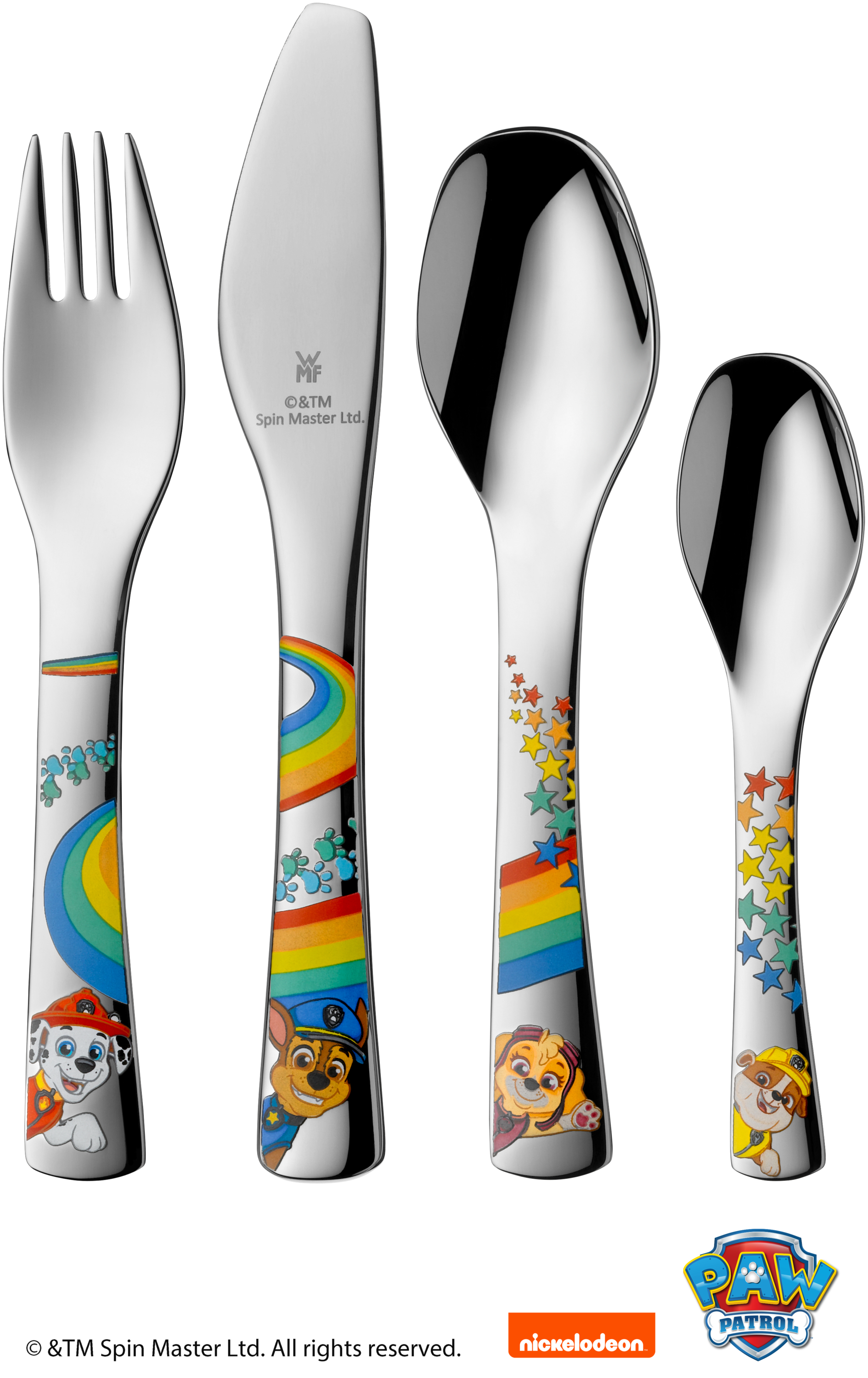 WMF Kinderbesteck-Set PAW Patrol in poliertem Edelstahl