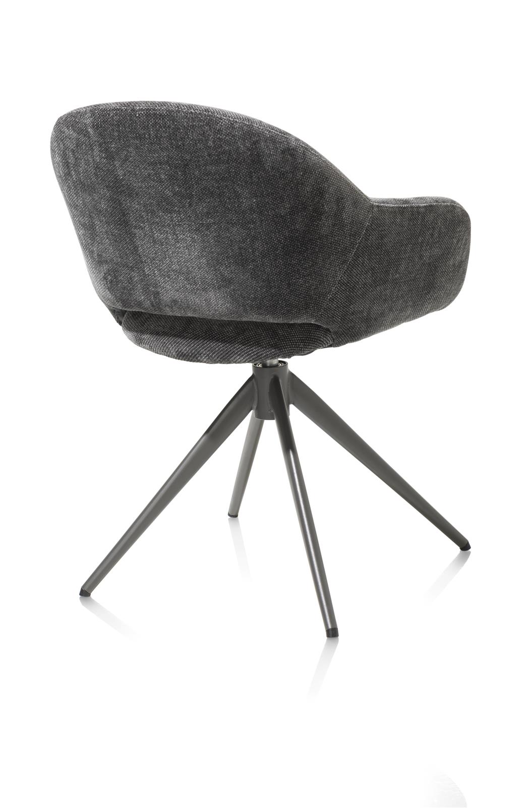 XOOON Armstuhl Finn 48654-ANT Stoff anthrazit