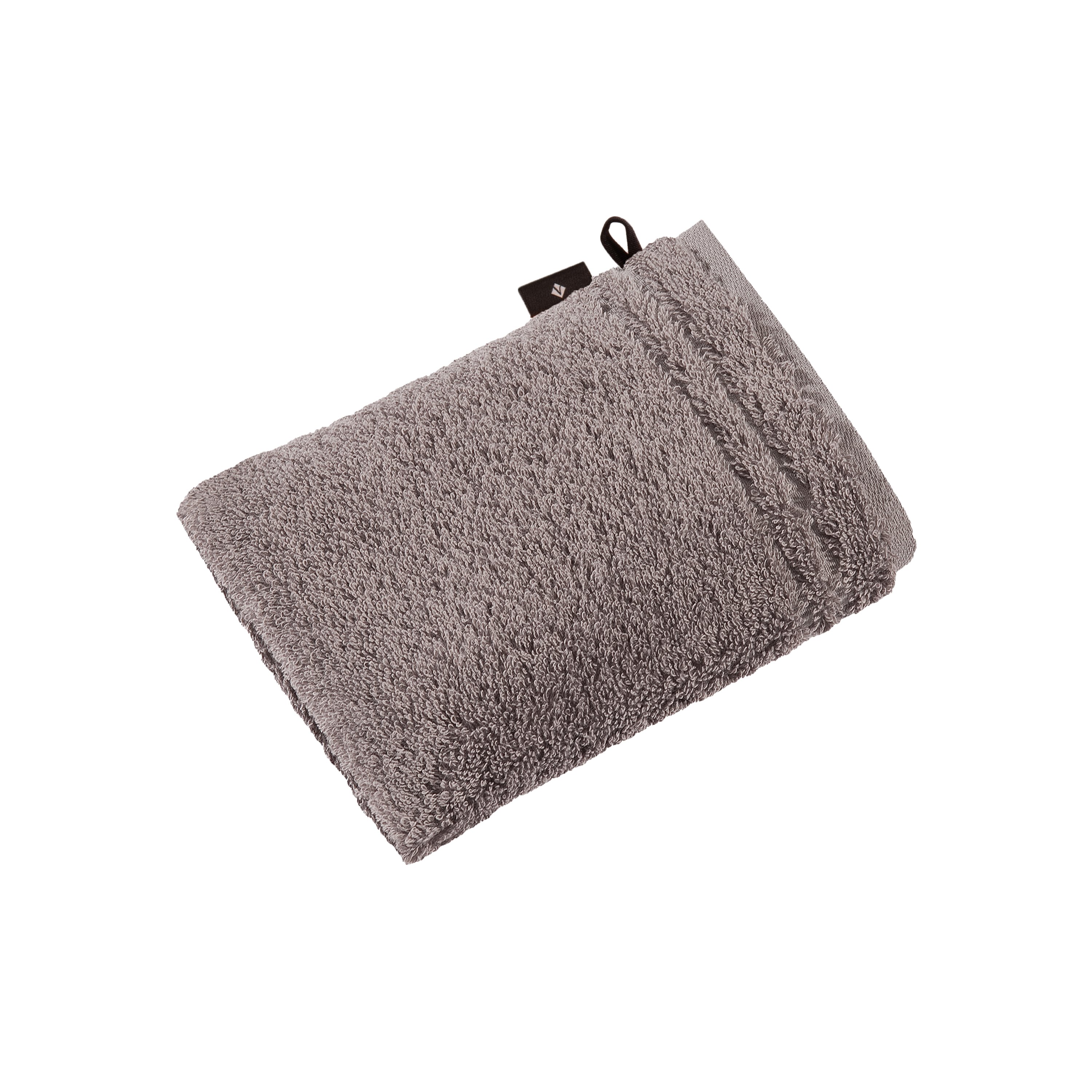 Vossen Waschhandschuh Vienna Style Supersoft ca. 16x22cm in Farbe pepplestone