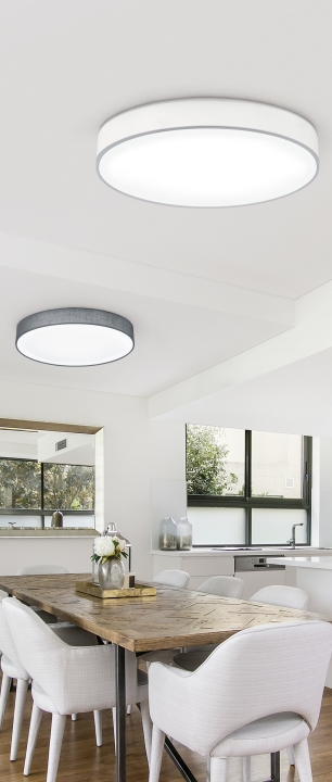 Trio LED-Deckenleuchte LUGANO in weiß