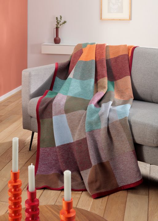 Biederlack Decke ca. 150x200cm in Farbe Colour-Woven Biederlack Decke ca. 150x200cm in Farbe Colour-Woven, decke, Decke Muster, Samtdecke, Wohntextilien, Patchwork