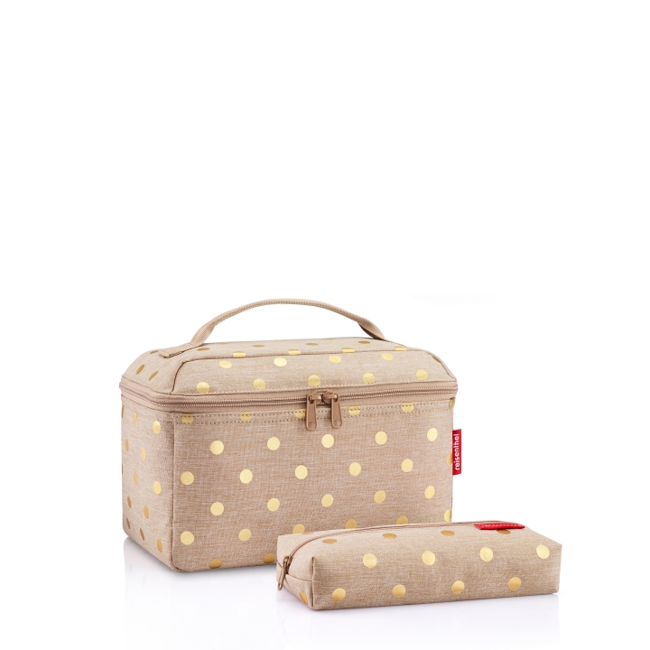 Reisenthel BEAUTYCASE SET #1 in Farbe metallic dots coffee