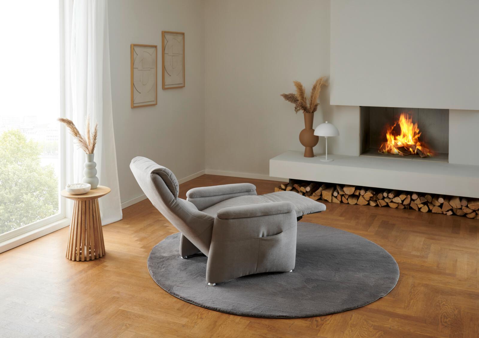 Relaxsessel TIMELESS 1.0 COMFORT RELAXX in Grau Polsteria Relaxsessel TIMELESS 1.0 COMFORT RELAXX in Olympia clean hellgrau