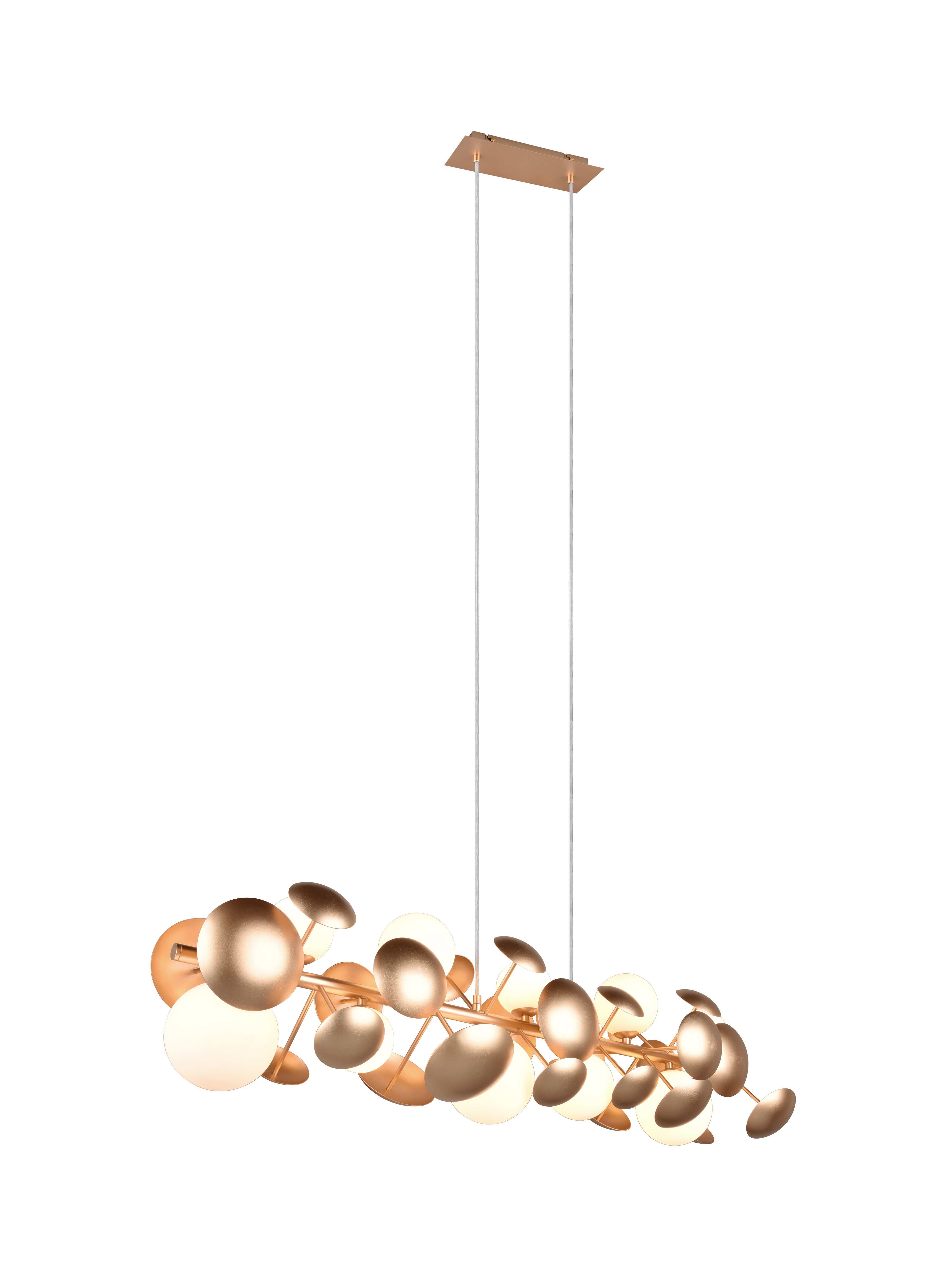 Trio Select Pendelleuchte BUBBLE in goldfarbig
