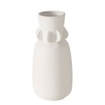 Boltze Vase Afro in Farbe Steingut weiß