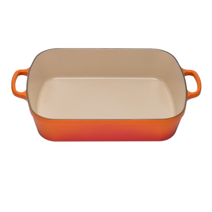 Le Creuset Bratreine ca. 37x29cm Ofenrot