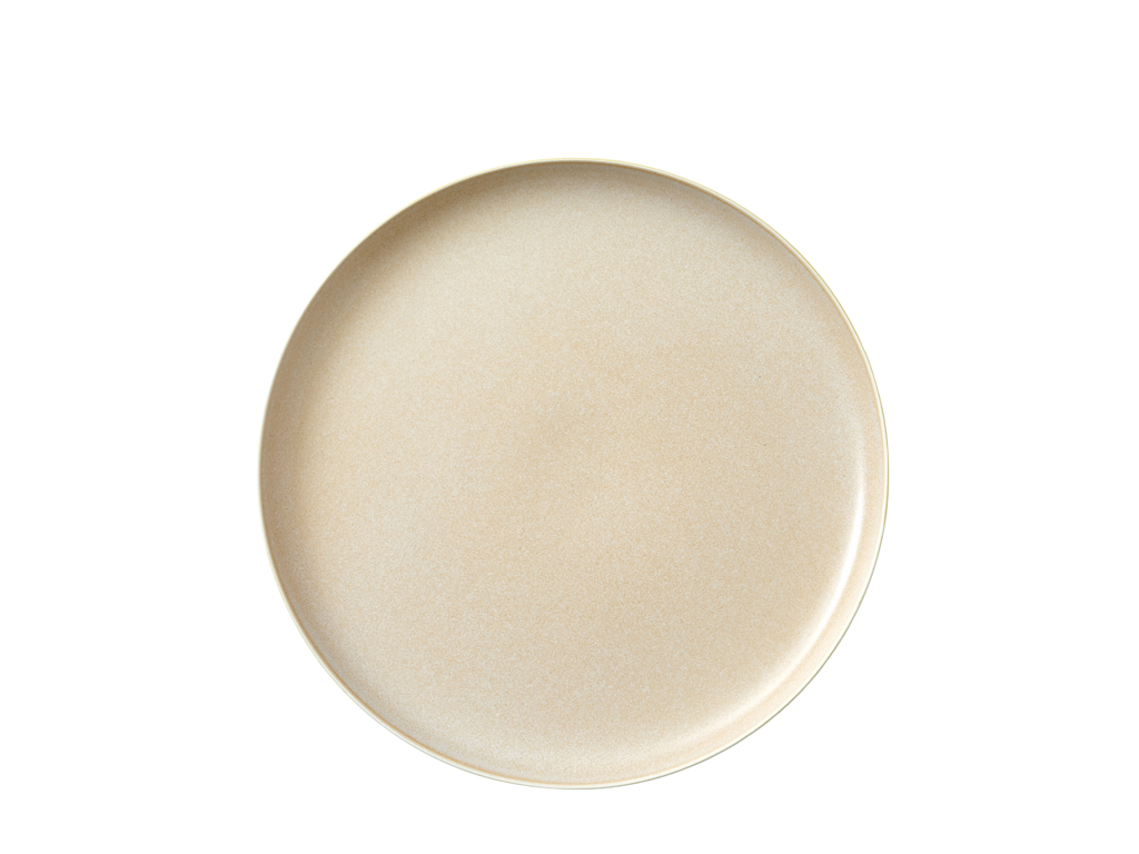 F&H Speiseteller STUDIO ROUND NORTH in Farbe Matte white/Matte sand