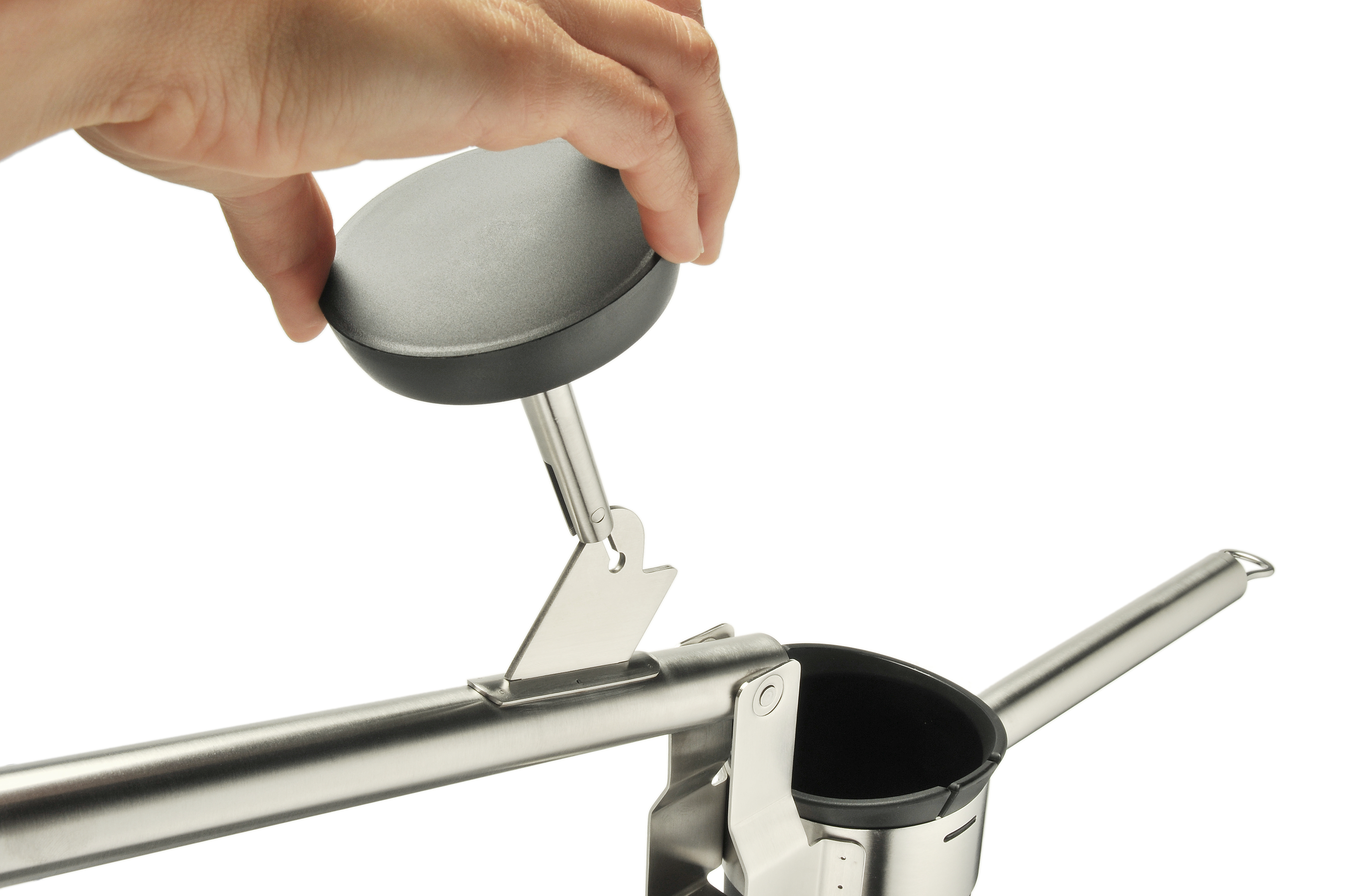 WMF Profi Plus Multipresse, 35 cm in Edelstahl/schwarz