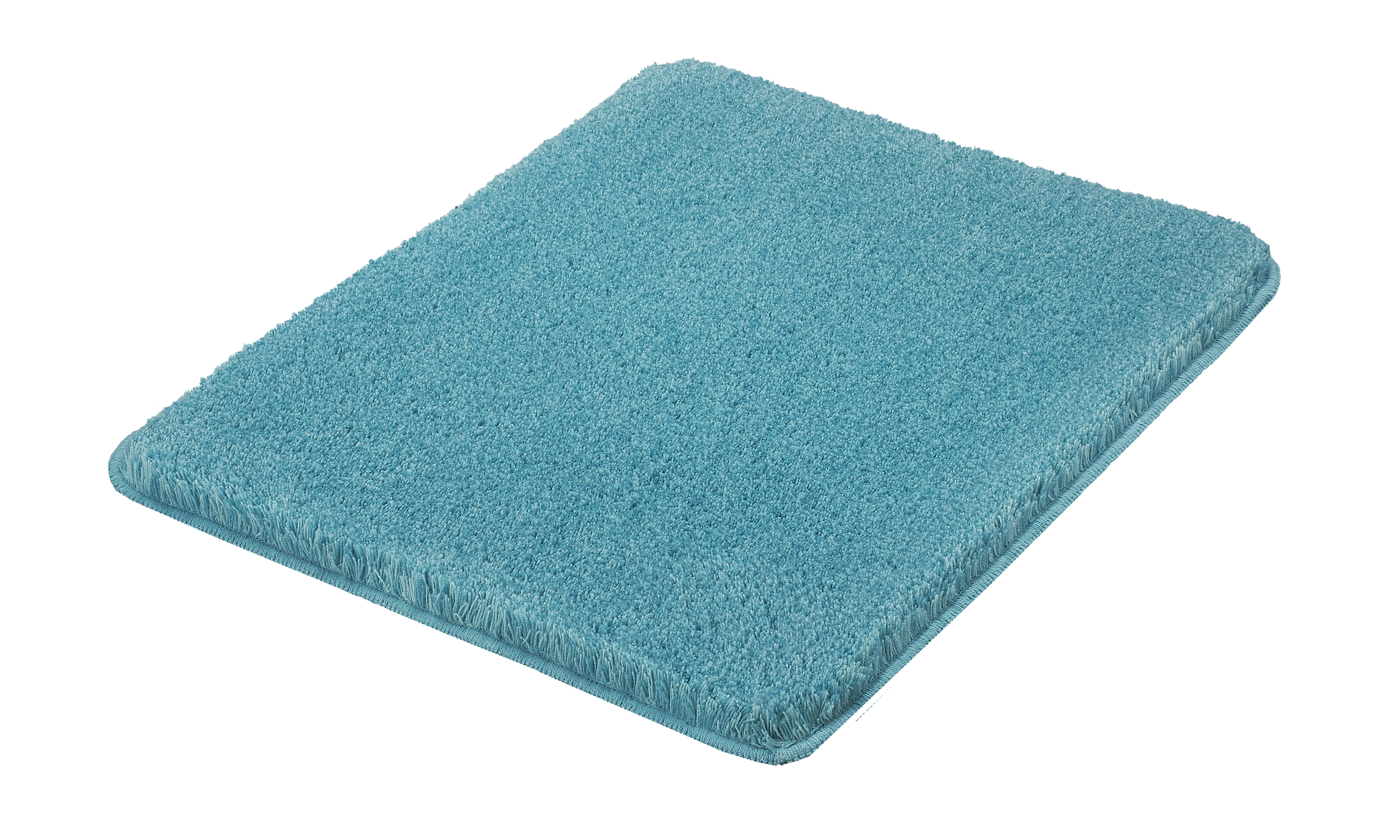 Kleine Wolke Badteppich RELAX ca. 55x65cm in Farbe Türkis, Teppich, Badezimmerteppich, Kuschelteppich, Flusenstruktur, Türkis