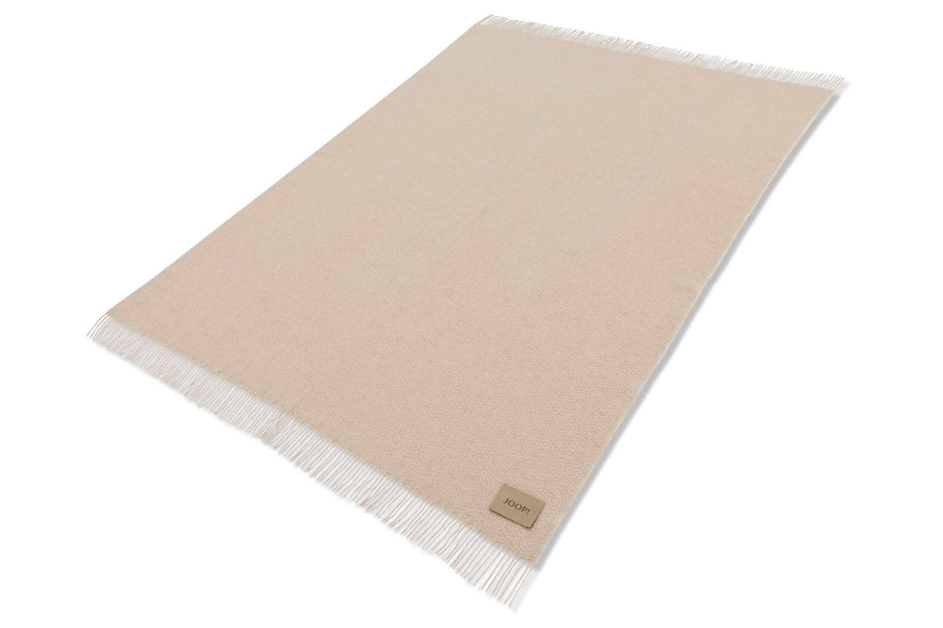JOOP! Decke JOOP!FINE-WOVEN ca. 130x190cm in Farbe Natur, Dekoration für Zuhause