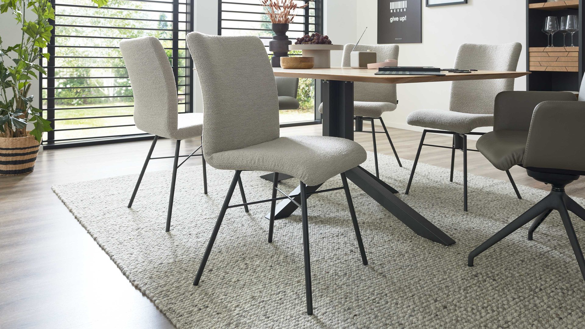 Interliving Stuhl INTERLIVING-5115 in Stoff A01 Alpine natural