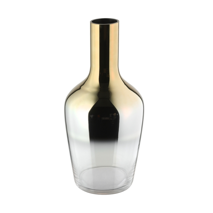 Eglo Living Glasvase SAMUNTAI in transparent, gold verspiegelt, Krug, Flasche, Töpferei, Vase, Glas