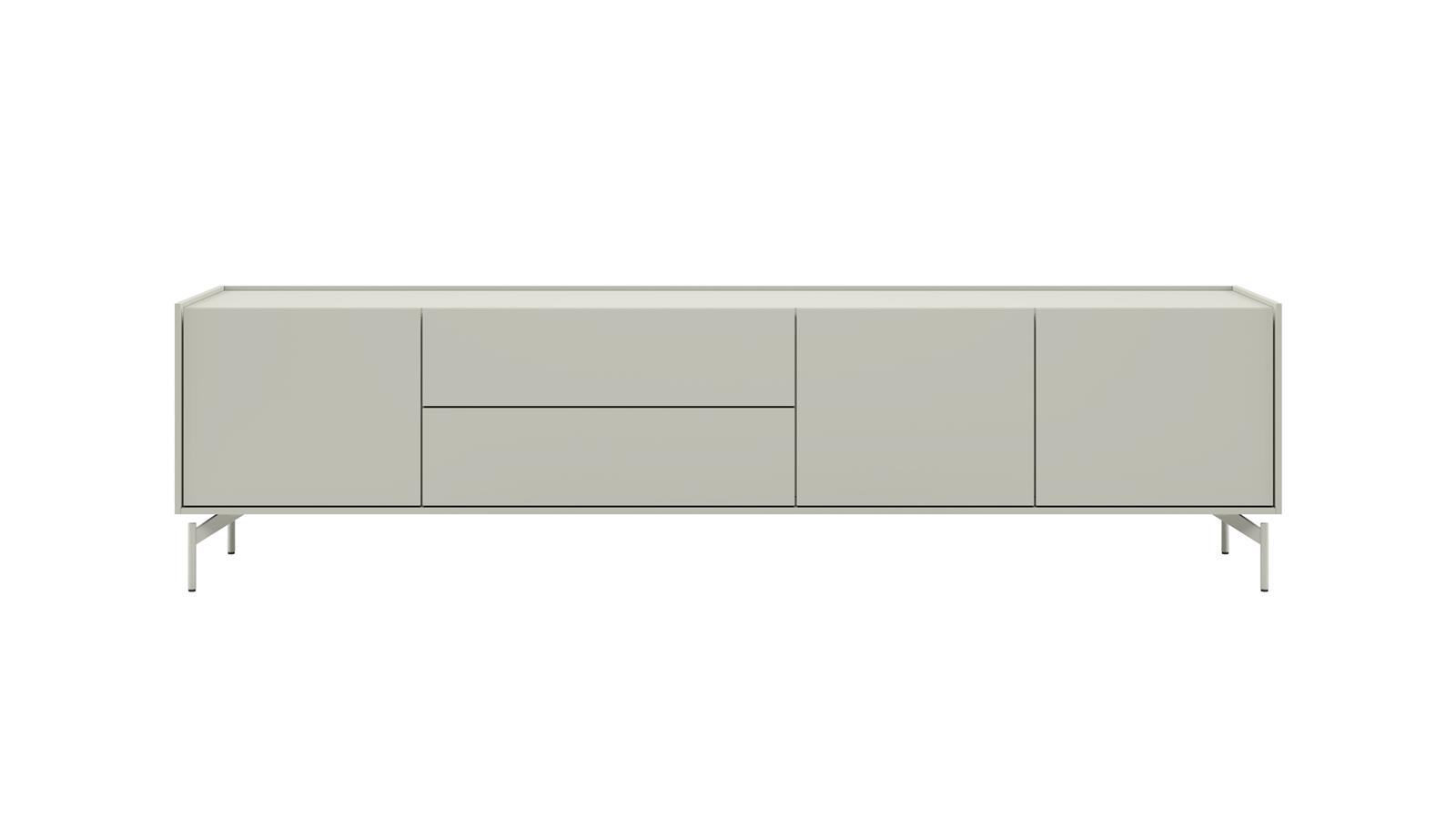 XOOON Lowboard 210cm 3t+2l Noon NOON ca. B210 H55 T42 cm in silk grey XOOON Lowboard 210cm 3t+2l Noon NOON ca. B210 H55 T42 cm in silk grey