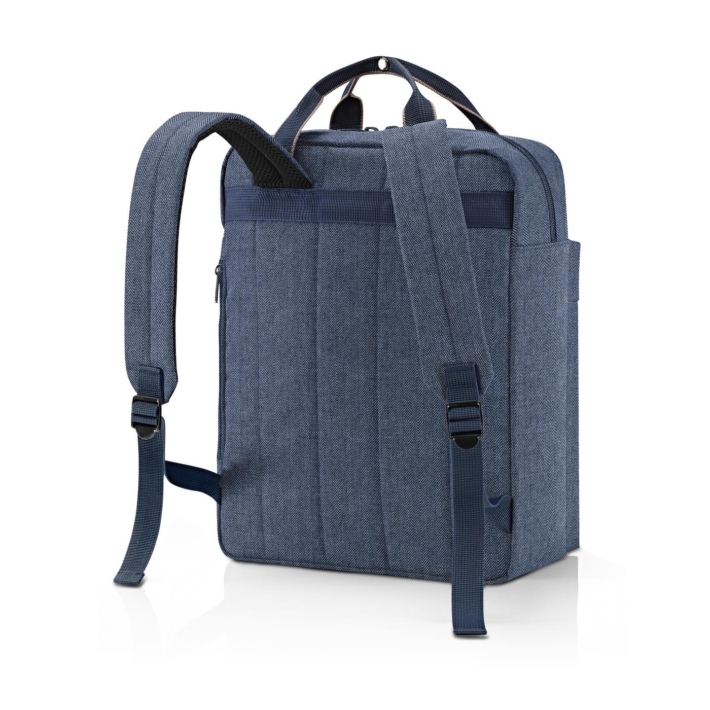 Reisenthel ALLDAY BACKPACK M in Farbe herringbone dark blue