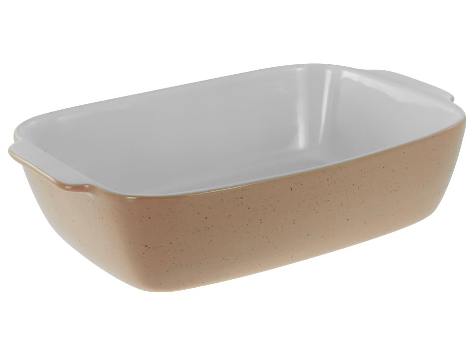 CreaTable Auflaufform Big in Farbe Taupe glänzend CreaTable Auflaufform Big in Farbe Taupe glänzend, Auflaufform, Backform, Keramik, Beige, Spotted