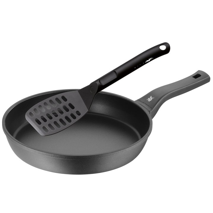 WMF Stielpfanne Ø 28 cm niedrig WMF PermaDur Premium mit Wender Ø 28cm 576289990 Schwarz
