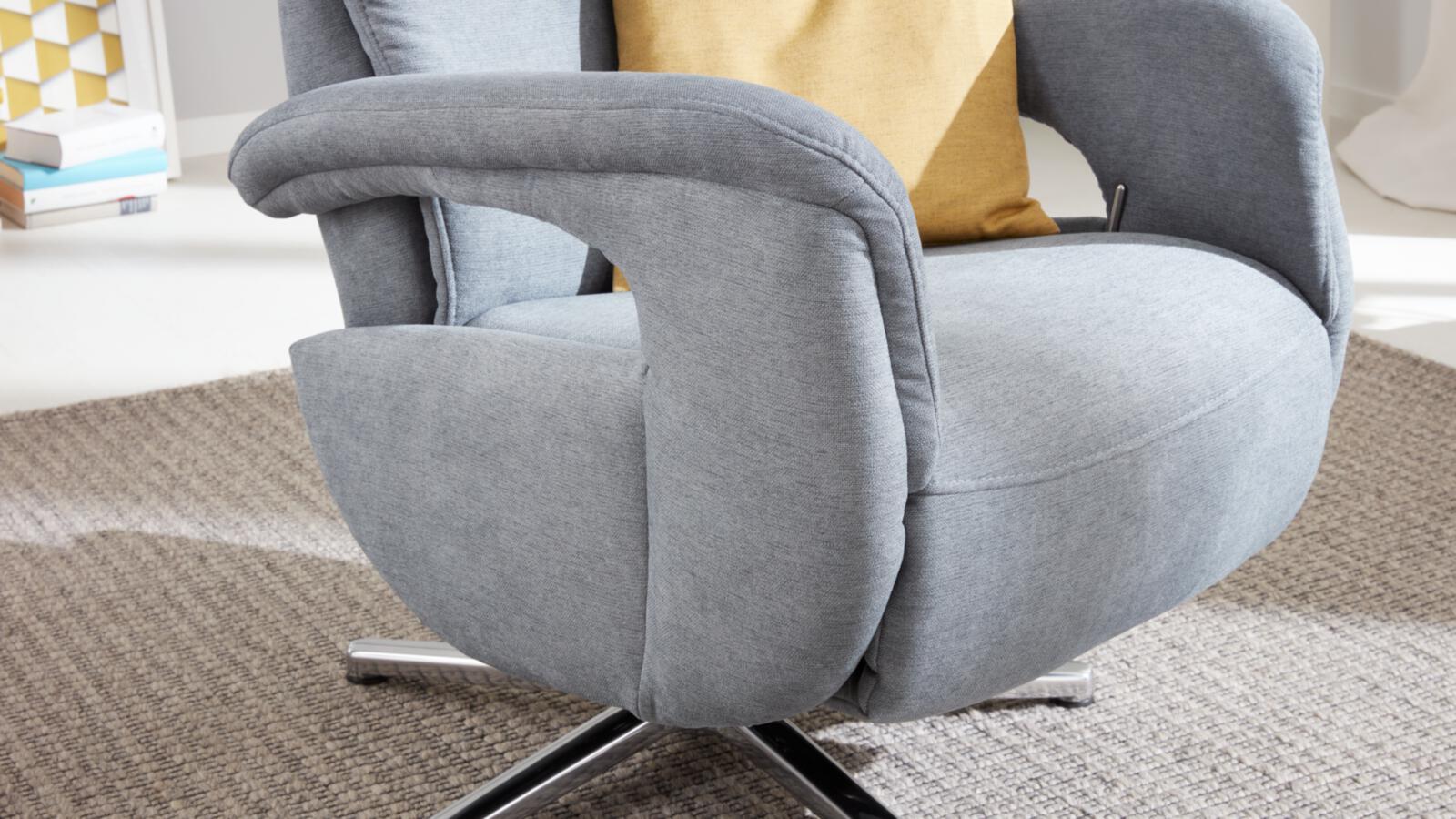 Modulmaster Relaxsessel MM-MP1063 in Stoff Nemo steel, Moebel, Stuhl, Sessel