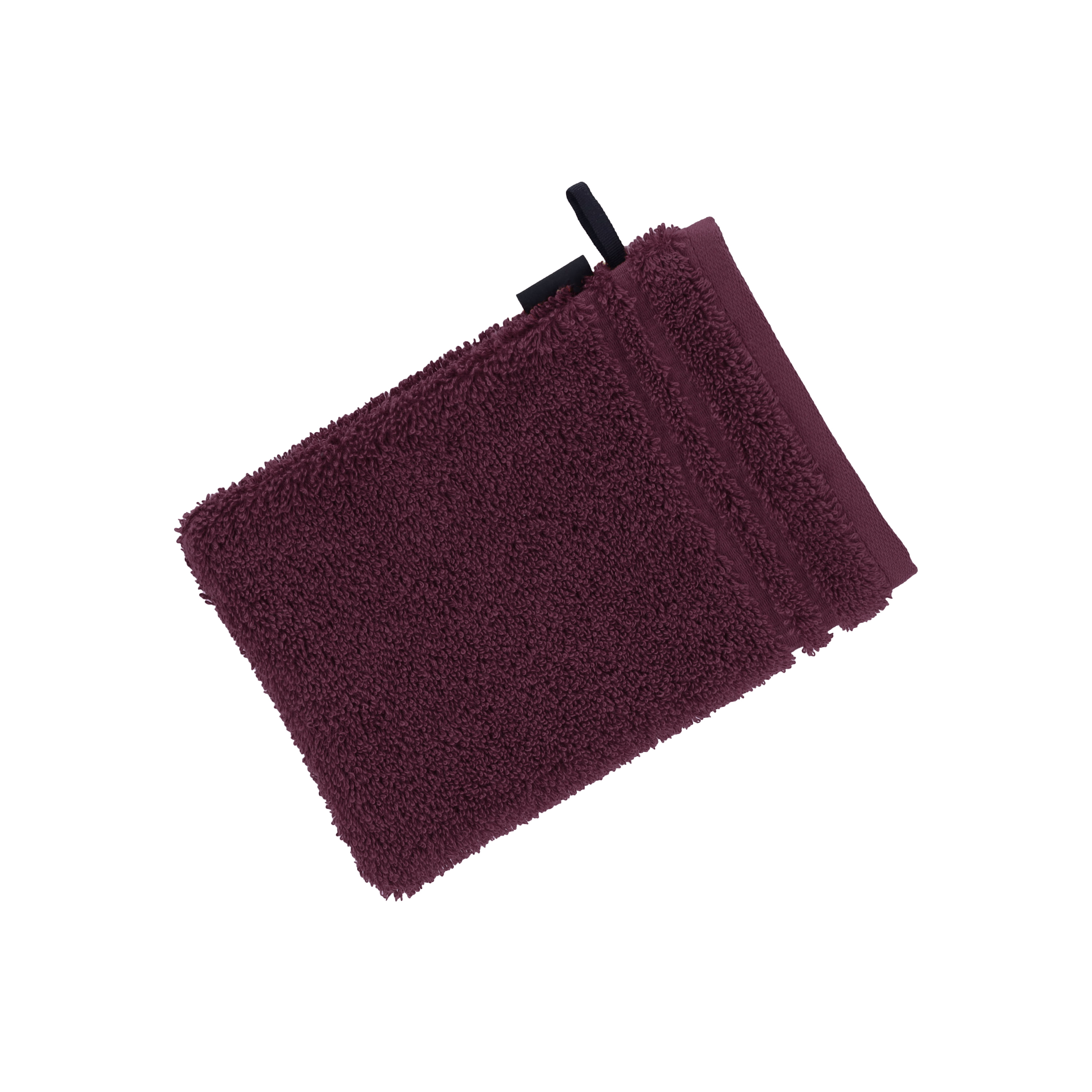 Vossen Waschhandschuh Vienna Style Supersoft ca. 22x16cm in Farbe berry, Waschhandschuh, Frottee, Bordeauxrot, Baumwolle, Aufhängeschlaufe