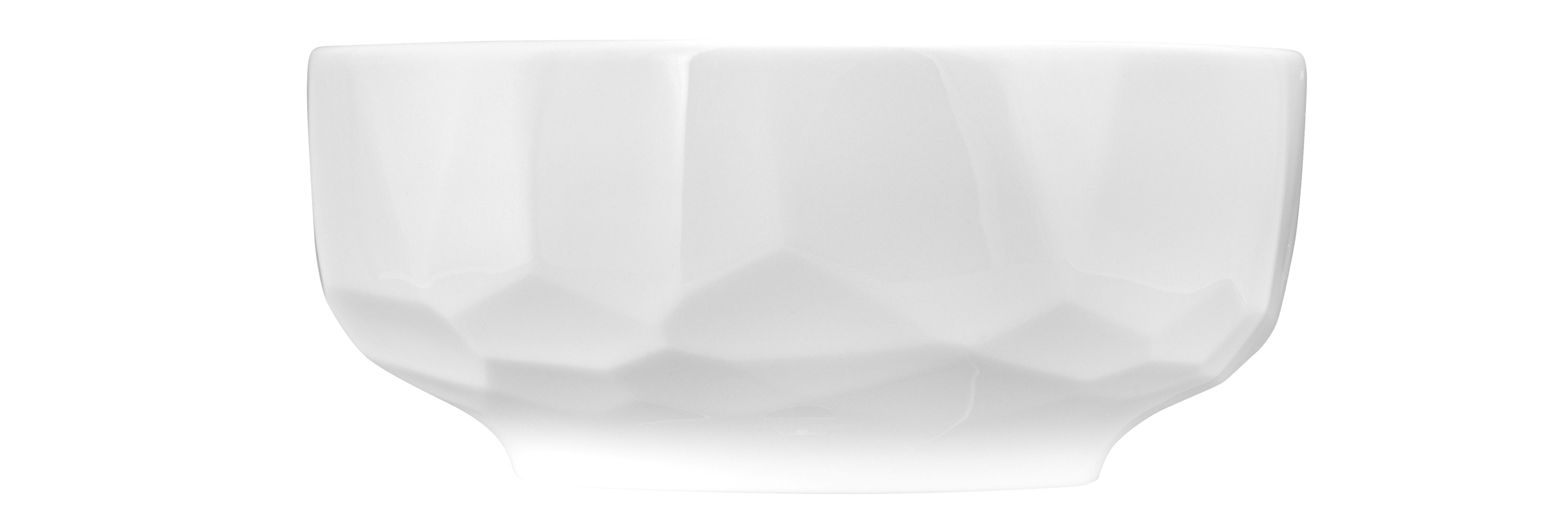 Seltmann Weiden Müslischale 15cm Sento Paper 3 , Porzellankauf, weiße Schale, geometrische Form, bulbenförmige Form, Geschirrwaren