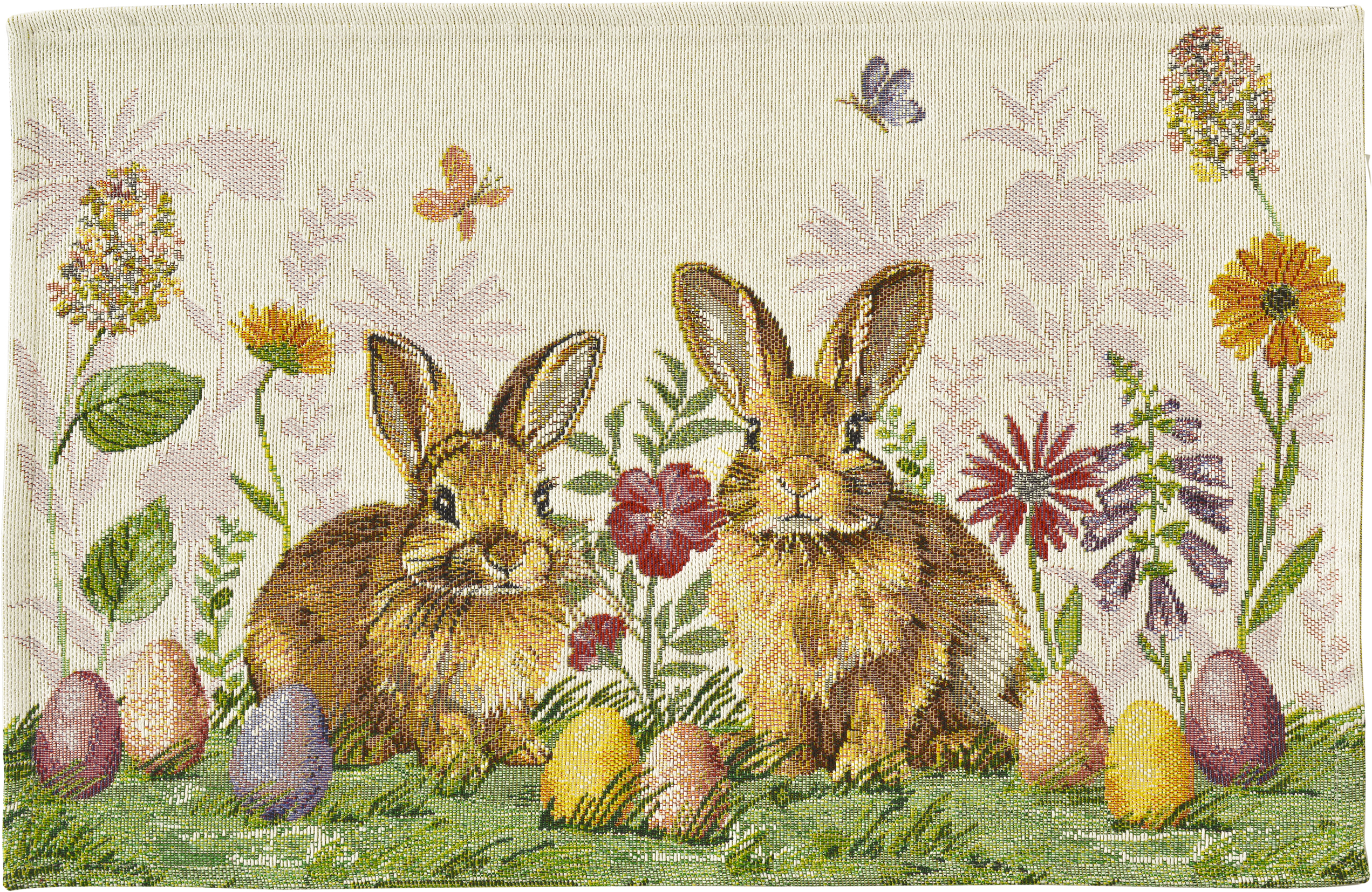Sander Tischset TWO BUNNIES ca. 32 x 48cm in Farbe original Sander Tischset TWO BUNNIES ca. 32 x 48cm in Farbe original