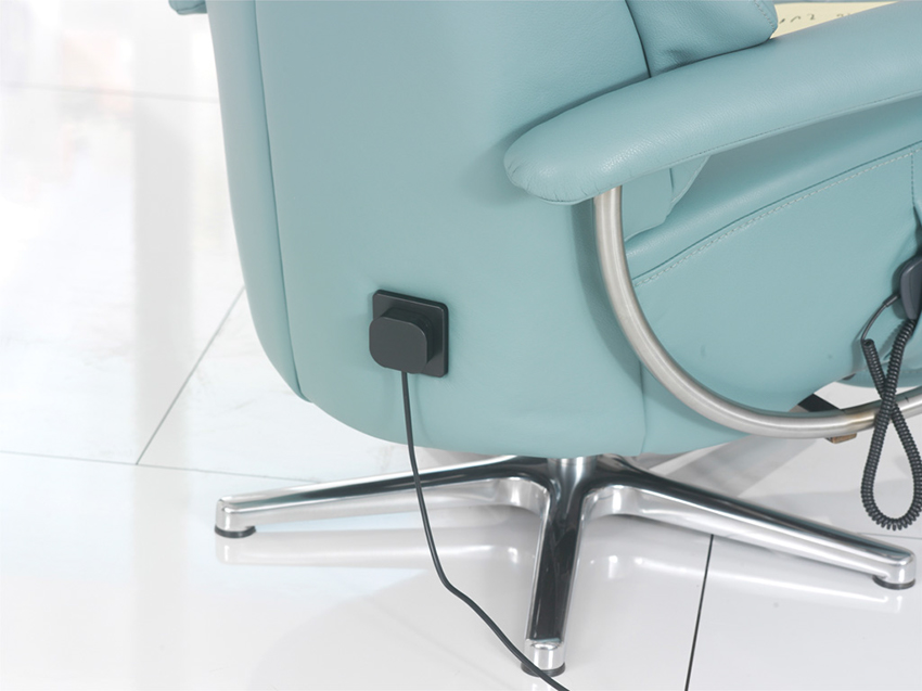 Himolla TV-Sessel Easy Swing in Longlife-Leder Kliff elektrisch verstellbar