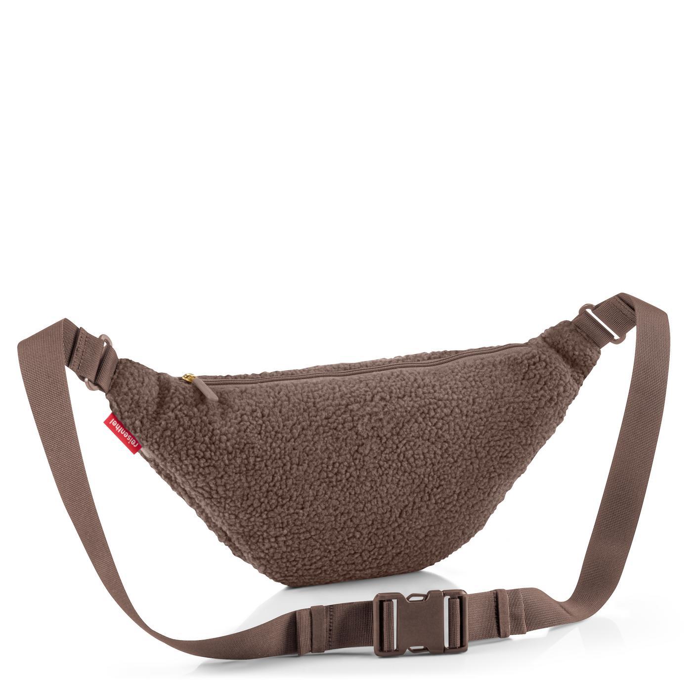 Reisenthel CITY BELTBAG in Farbe teddy chocolate, Hüfttasche, Gürteltasche, Fleece, braun, Reißverschluss