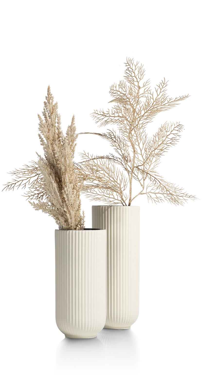 Coco Maison Vase Haley H29cm 48251-WIT