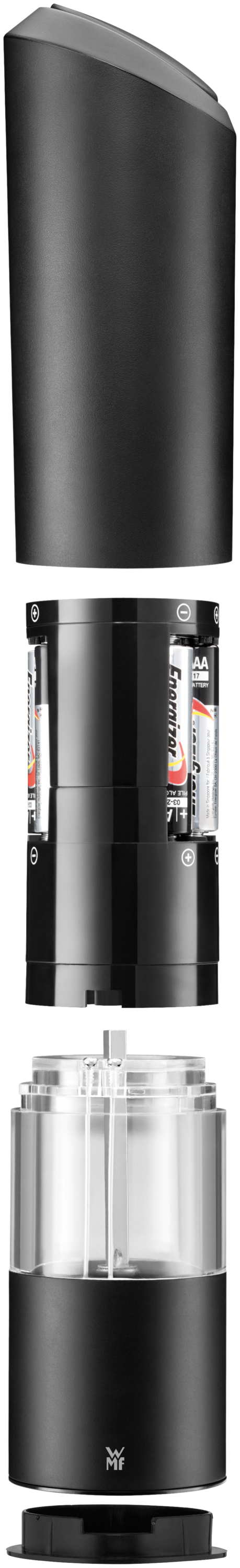 WMF Elektrische Mühle, schwarz in schwarz