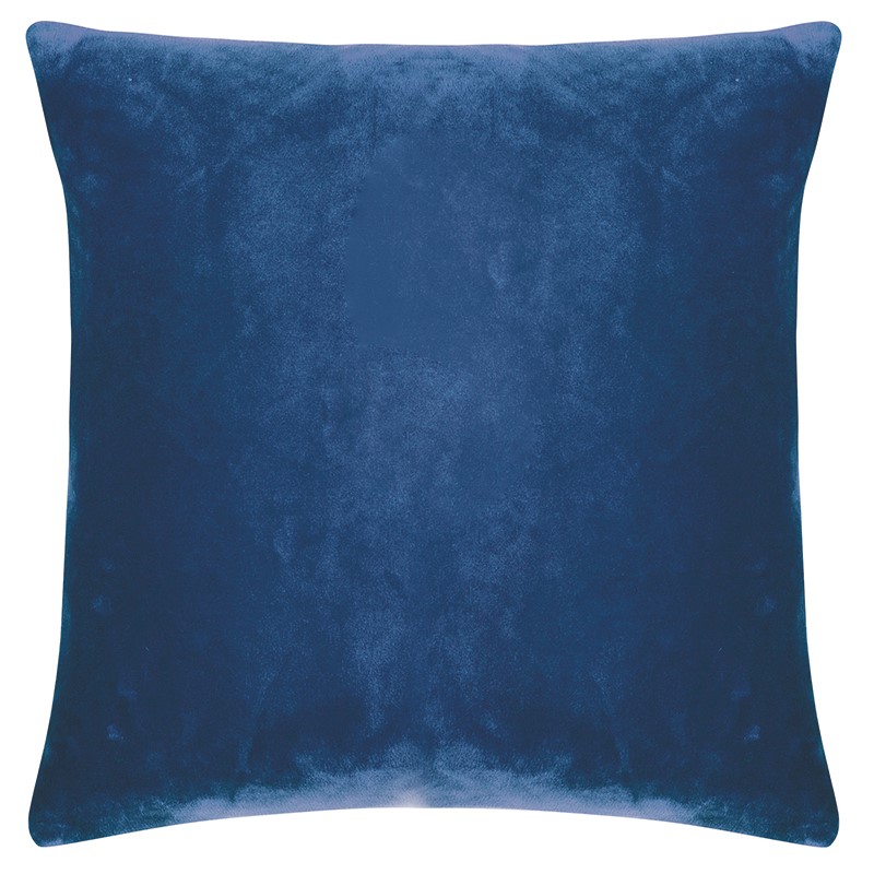 Pad Kissenhülle SMOOTH ca. 50x50cm in Farbe blue, Kissen, Kissenbezug, Blau, Velvet, Uni