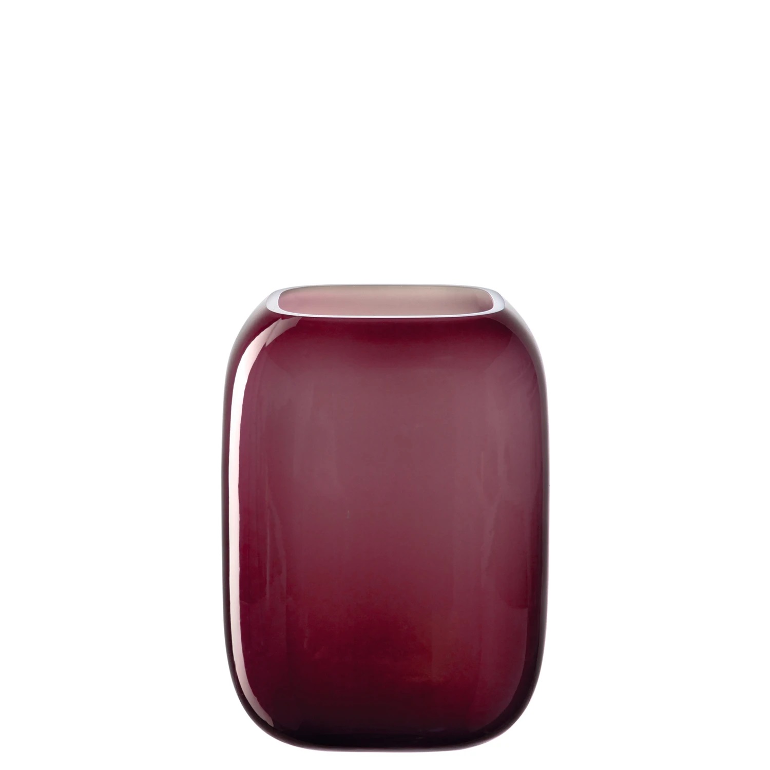Leonardo Vase Milano in Farbe dunkelrot