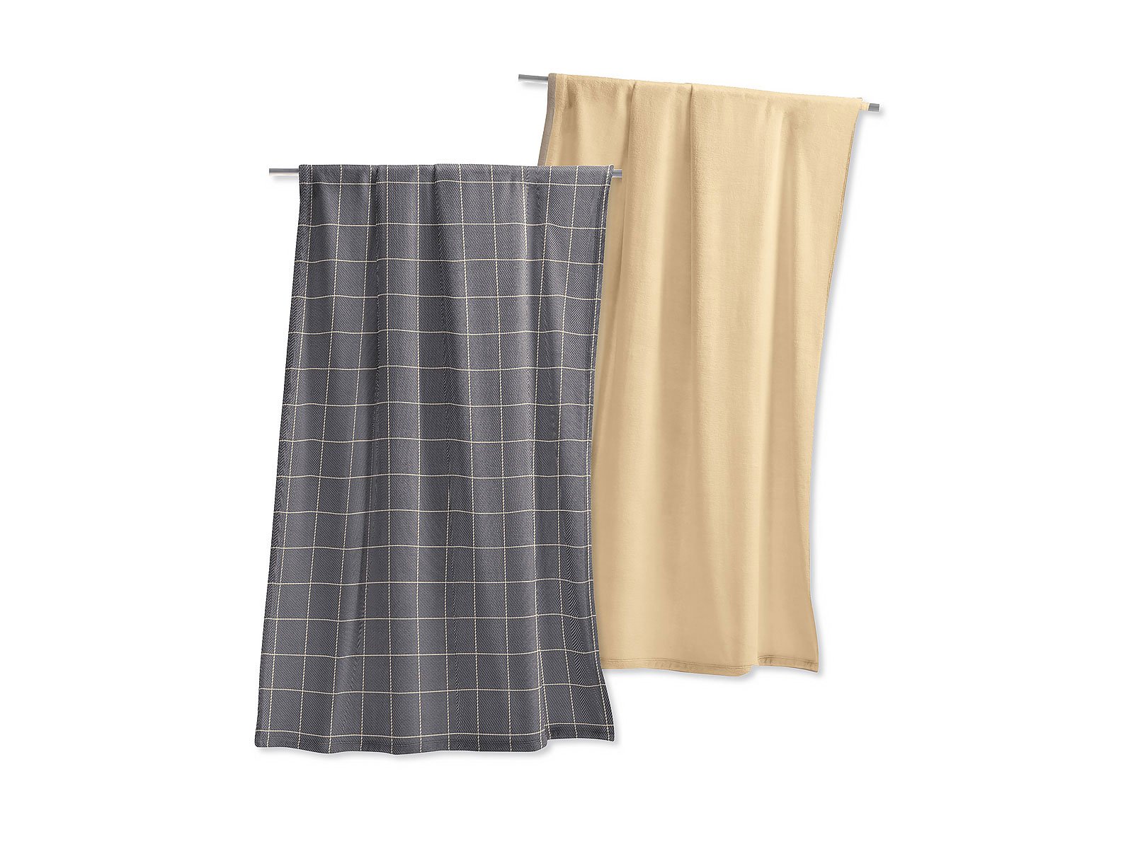 Irisette Microfaser-Fleece-Wendedecke ROMA ca. 130x170 cm in Farbe kiesel