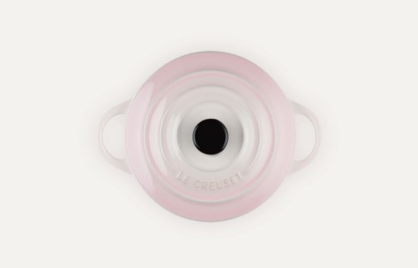 Le Creuset Mini-Cocotte 10cm in Farbe Shell Pink
