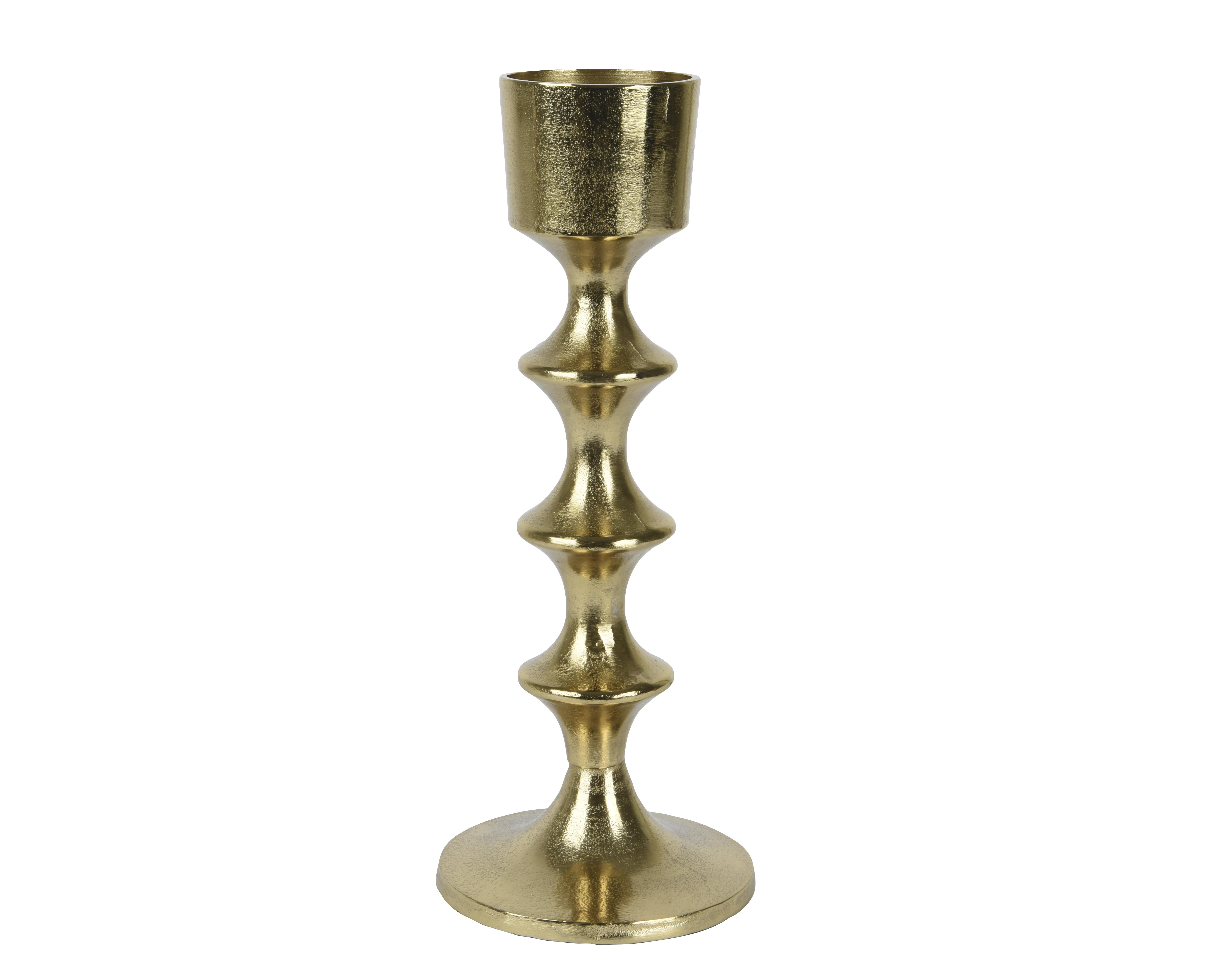 Kaemingk Kerzenhalter Aluminium in Farbe Gold