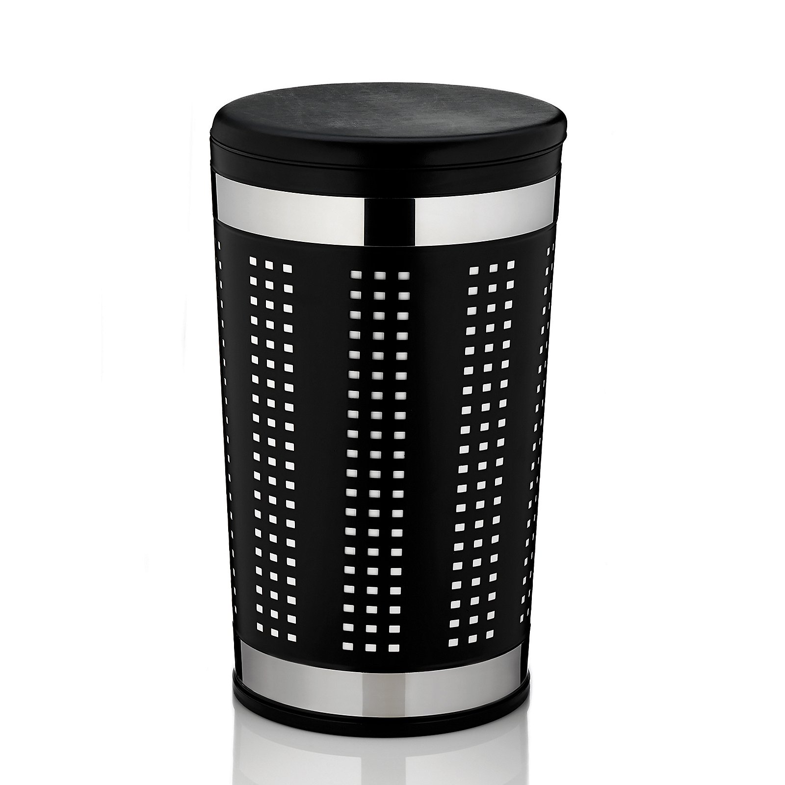Kela Sitz-Wäschebox SEVILLA in Farbe Schwarz Kela Sitz-Wäschebox Sevilla schwarz SEVILLA in , Zinn, Kann, Mülleimer, Flasche, Shaker