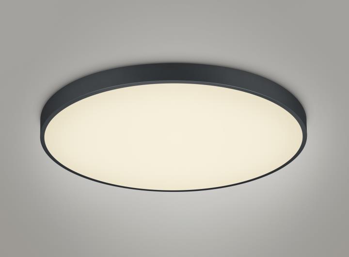 Trio LED-Deckenleuchte WACO 2-flammig in Farbe schwarz matt, Kunststoff weiß