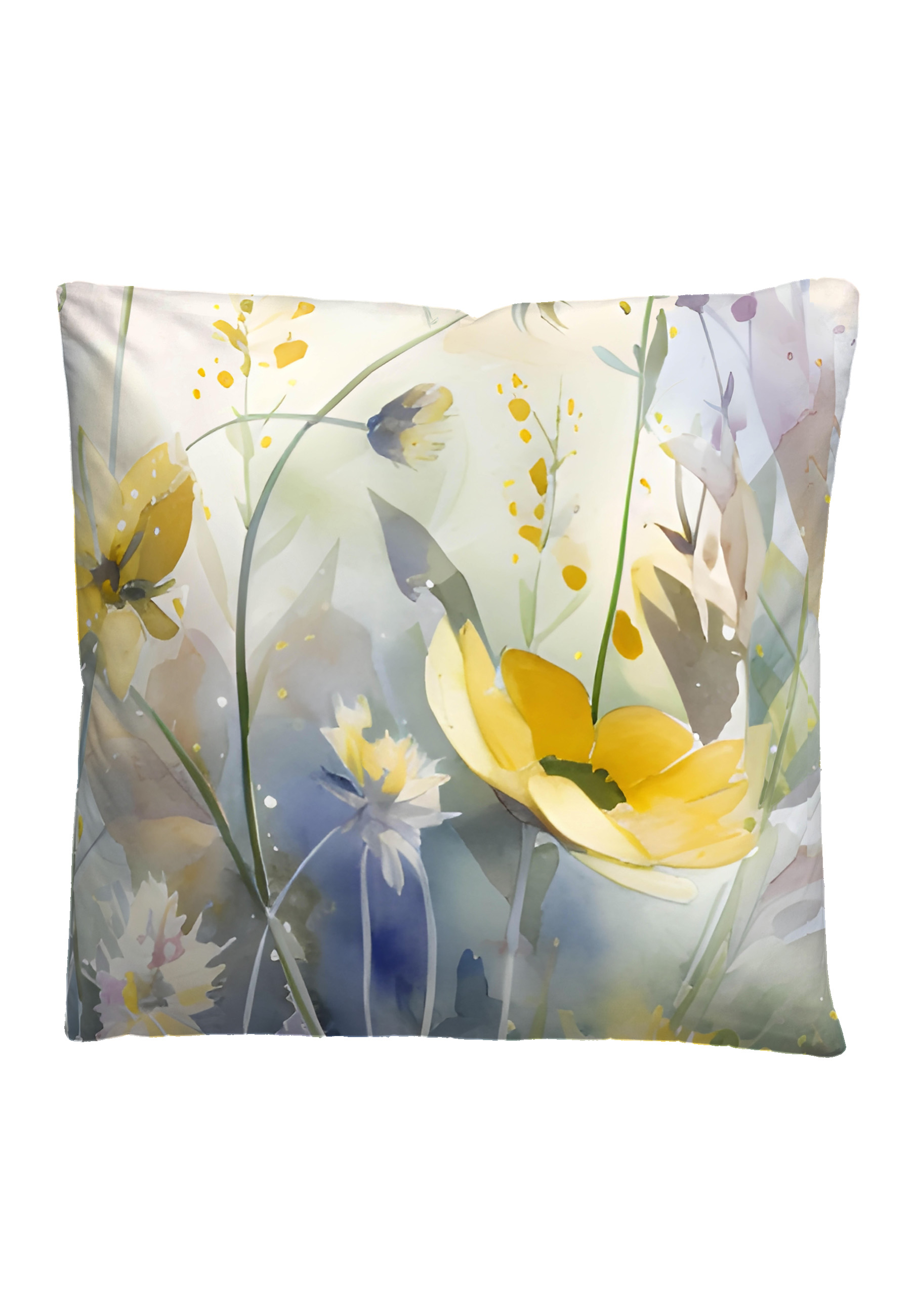 biberna SATIN-Bettwäsche ca. 155x220cm in Farbe Perlmutt, Kissen, Kissenbezug, Pflanzenmuster, Blumen, Floral