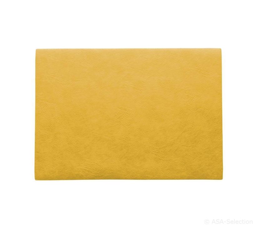 ASA Selection Tischset Vegan Leather in Farbe gelb
