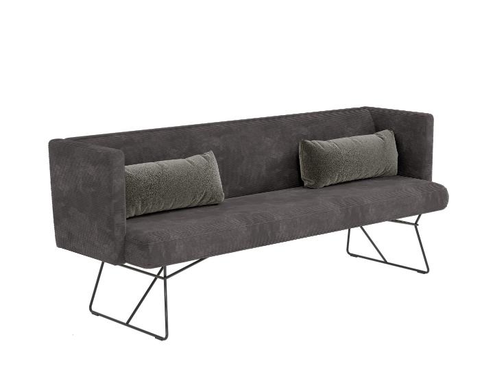 Musterring Solobank MR 4010 / 4111 ca. B217 H85 T69 cm in Solobank 2,5-Sitzer, Couch, Mobiliar, Kissen, Dekoration für Zuhause, Bank