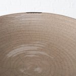 Boltze Schale Fina , Deko, Rund, H 5 FINJA in Steingut braun // Schale Fina // Steingut beige lasiert // Optischer Effekt Crackle, Shabby // Durchmesser ca. 27,5 cm