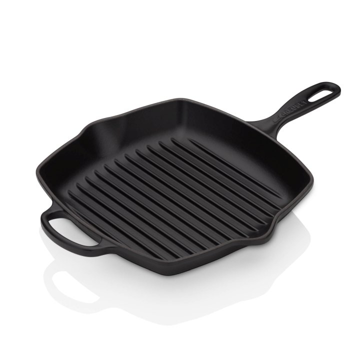 Le Creuset Grillpfanne Ø ca. 26cm Schwarz Quadratisch