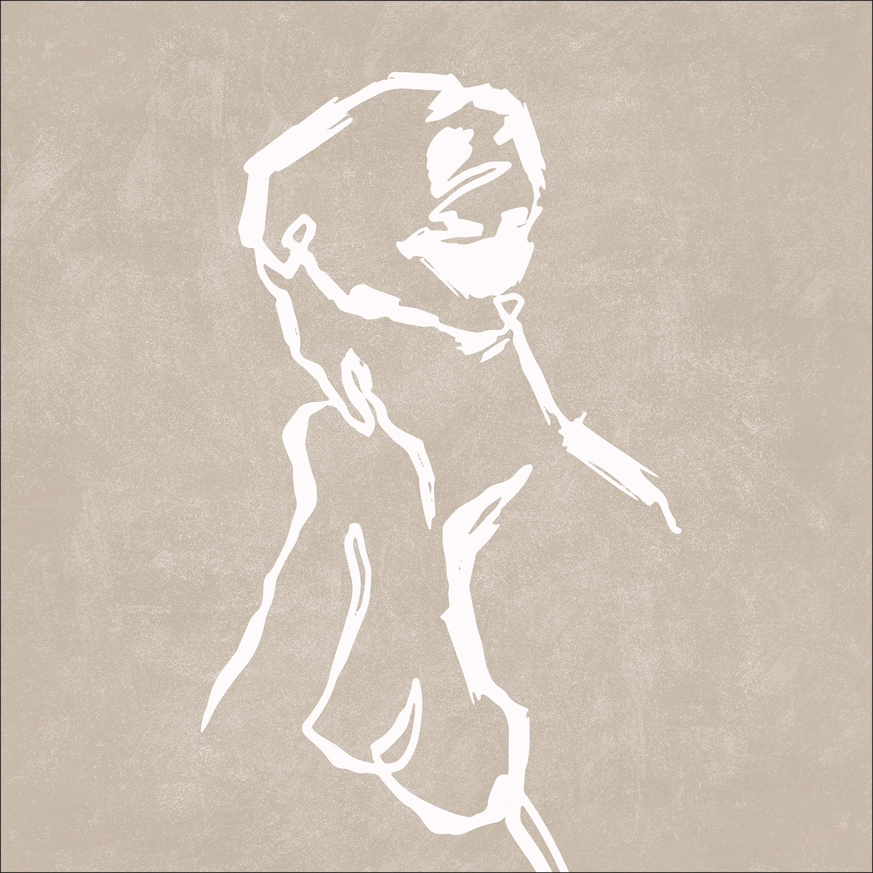 PRO ART Canvas-Art Junges Wohnen 40x40cm Line Drawing Act I