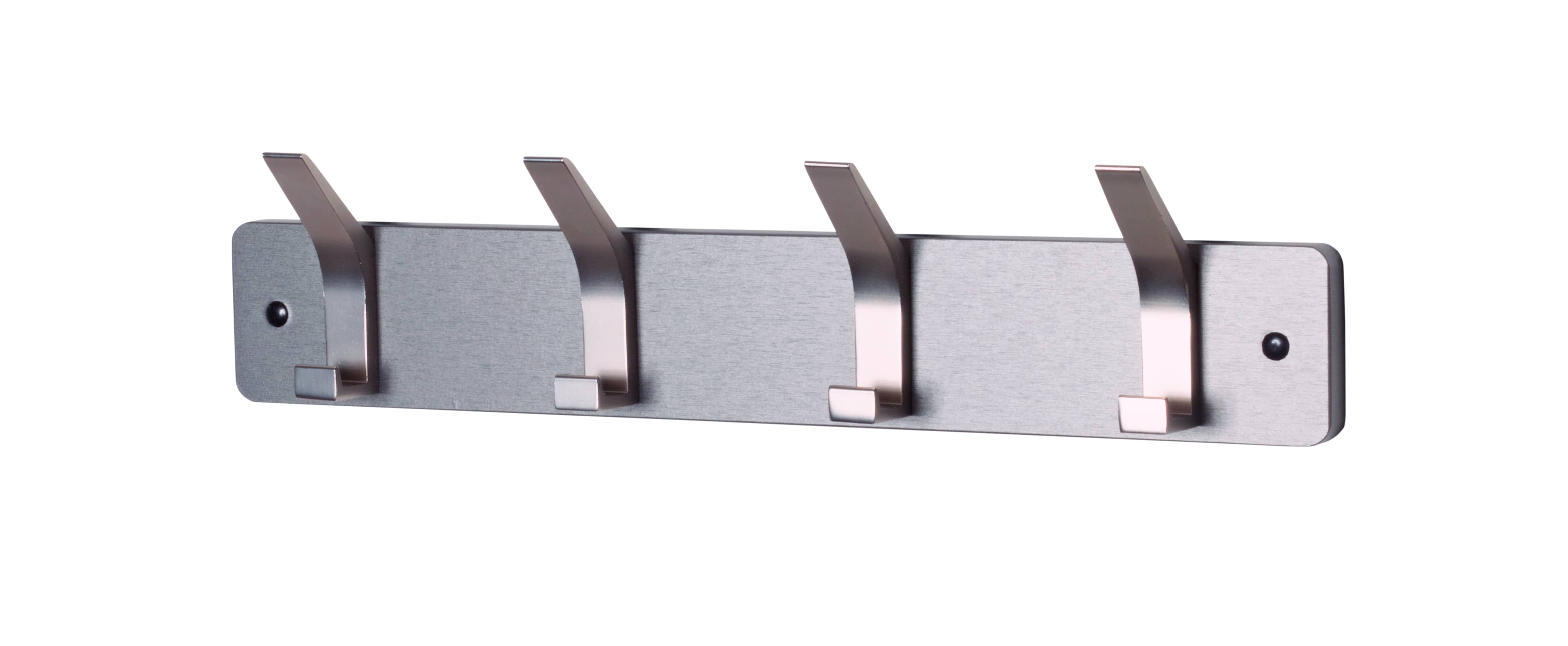 Haku Möbel Garderobenleiste TEDDY ca.B45 H10 T6 cm in MDF Dekor graumetallic, Elektronik, Hardware