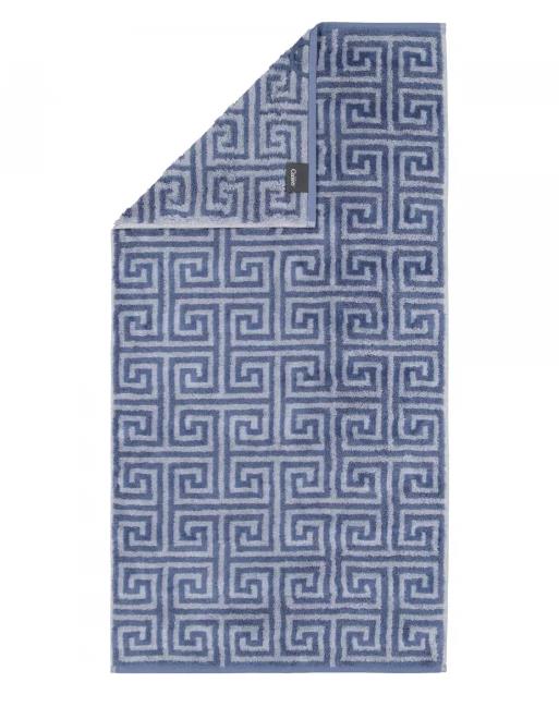 Cawö Handtuch NOBLESSE ELEGANCE 50x100cm in Farbe nachtblau, tuch, bad, geometrisch, muster, blau