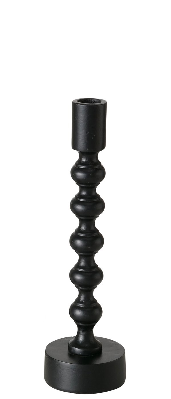Boltze Kerzenleuchter Klisko ca. 26cm in Farbe Aluminium schwarz