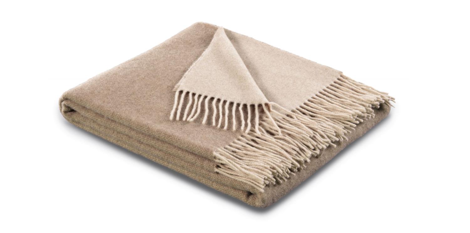 Biederlack Decke ca. 150x200cm in Farbe Natur-Sand, Decke, Zubehör, Tasche, Handtasche