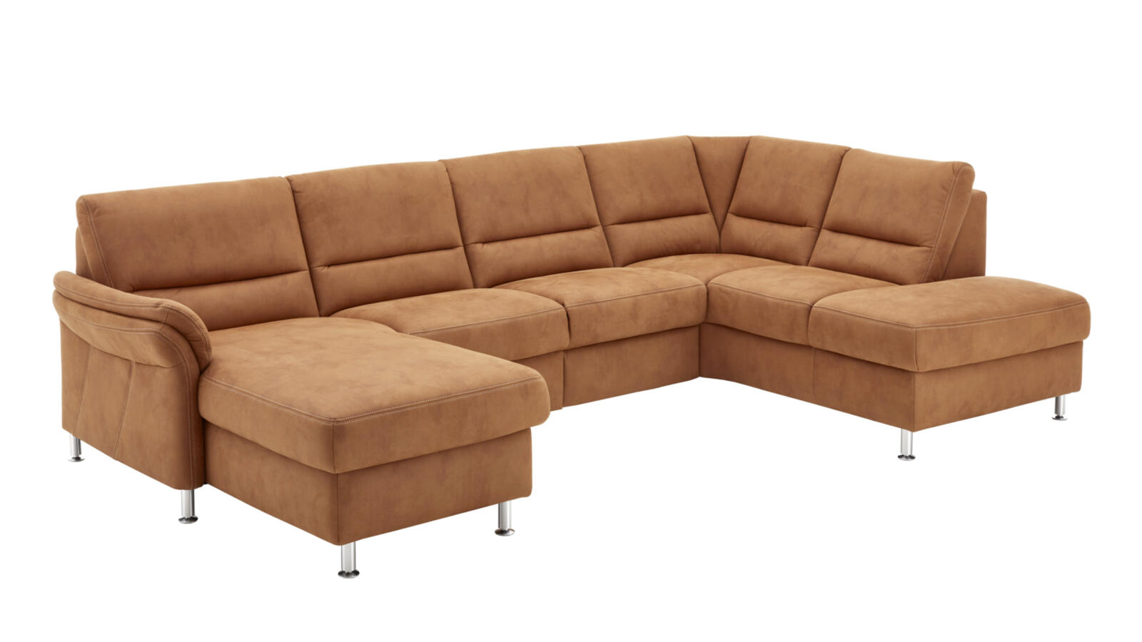 Modulmaster Wohnlandschaft ca. 173x290x203cm in Stoff Deluxe zimt