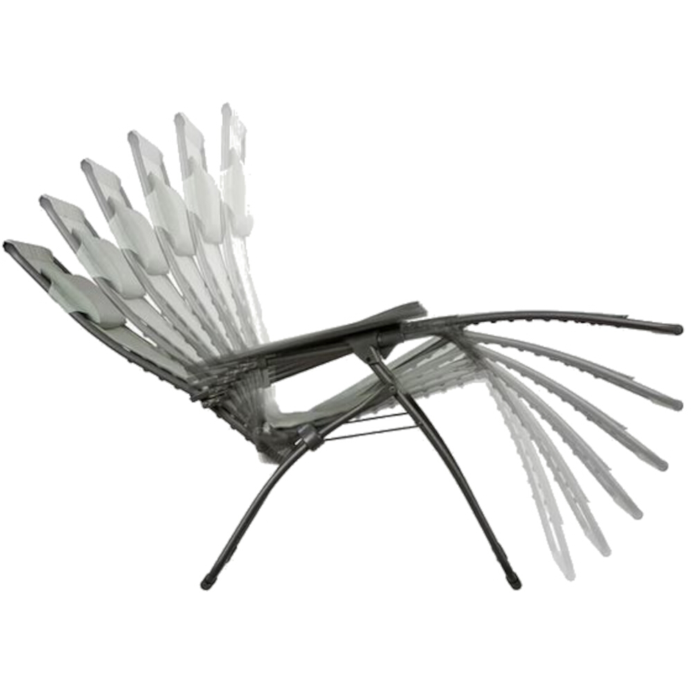 Lafuma Relaxliege RSX CLI LIGHTCO in Stoff Ombre, Sessel, Klappstuhl, Stuhl, Metallgestell, Faltstuhl